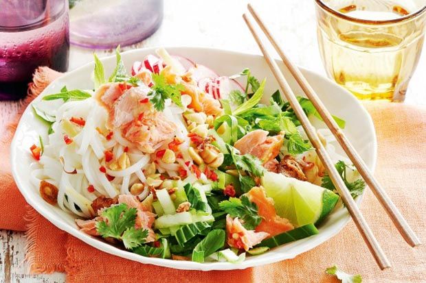 Resep Akhir Pekan, Thai-Style Salmon with Hot and Sour dressing