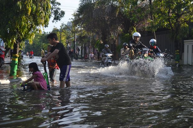 Hujan Seharian, Sejumlah Titik Kota Pekalongan Kebanjiran