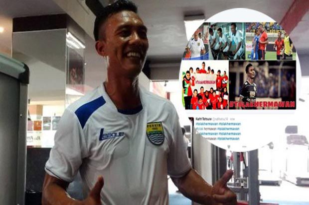 Bobotoh Persib Bandung #TolakHermawan, Ini Kicauan Dejan