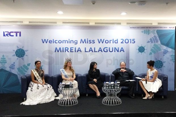 Miss World Mireia Lalaguna Royo Motivasi Finalis Miss Indonesia
