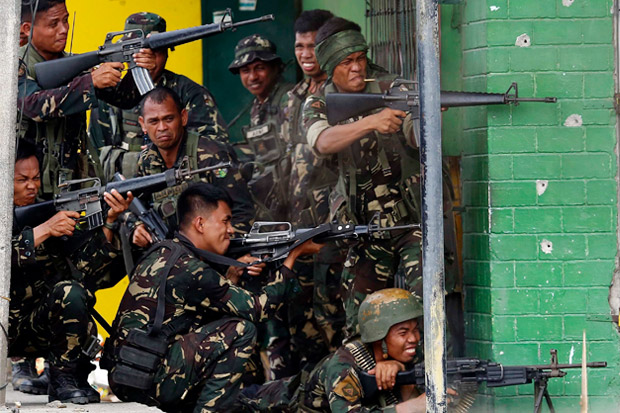 Militan Muslim Serang Pasukan Filipina, 23 Tewas