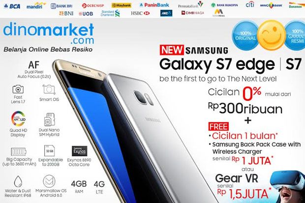 Dinomarket.com Buka Pre-order Galaxy S7 dan S7 Edge