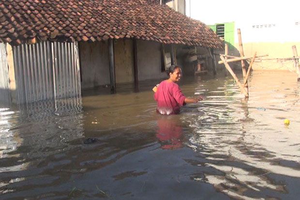 Banjir di Lamongan Belum Surut, 700 Rumah Terendam