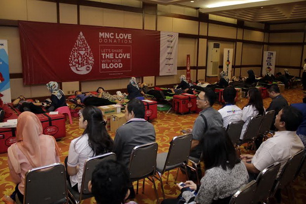 Aksi Donor Darah MNC Group Targetkan 400 Kantong Darah