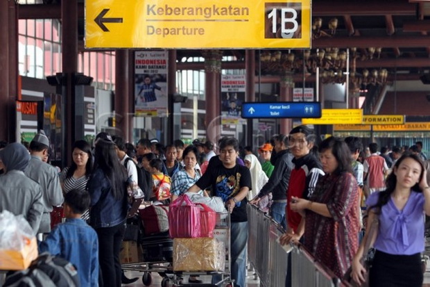 Jelang Gerhana Matahari, Bandara Soekarno-Hatta Diserbu Penumpang