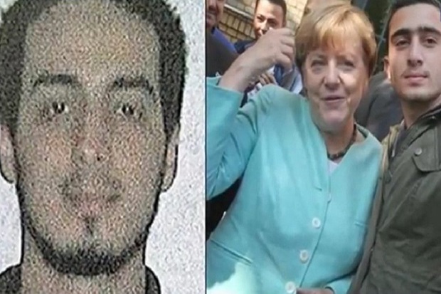 Foto Merkel dan Pelaku Serangan Brussels Beredar di Dunia Maya