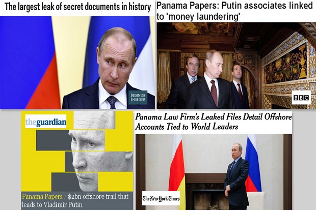 Putin Dihajar Media Dunia meski Tak Tercantum di Panama Papers