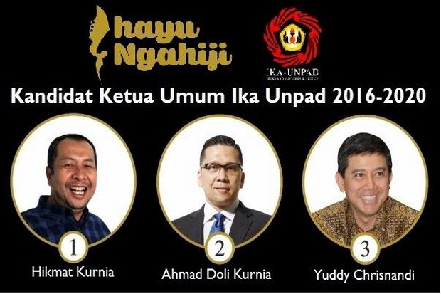 Hikmat Kurnia, Ahmad Doli & Yuddy Chrisnandi Bersaing Pimpin Ika Unpad