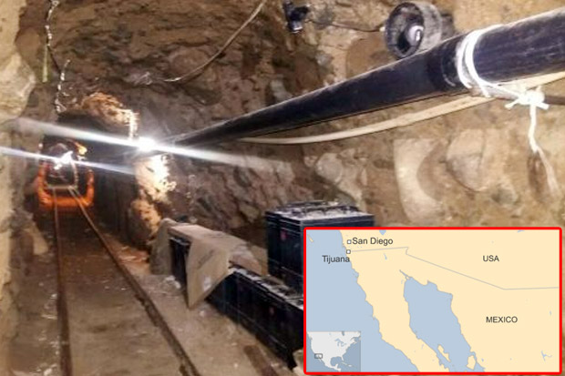 Terowongan Obat Bius Terpanjang Ditemukan di San Diego