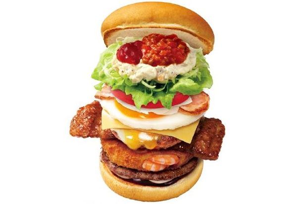 Zenbu Nose Burger, Burger Besar dan Menjulang Terbaru di Jepang
