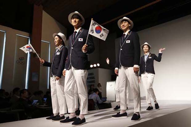 Modisnya Seragam Khusus Kontingen Olimpiade Korea Selatan