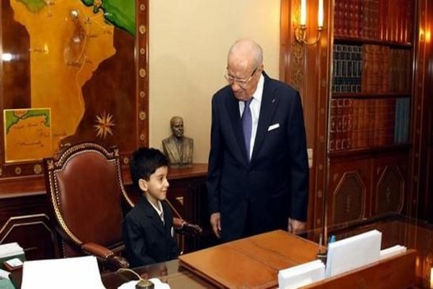 Bocah 5 Tahun yang Sakit Ini, Jadi Presiden Kilat Tunisia