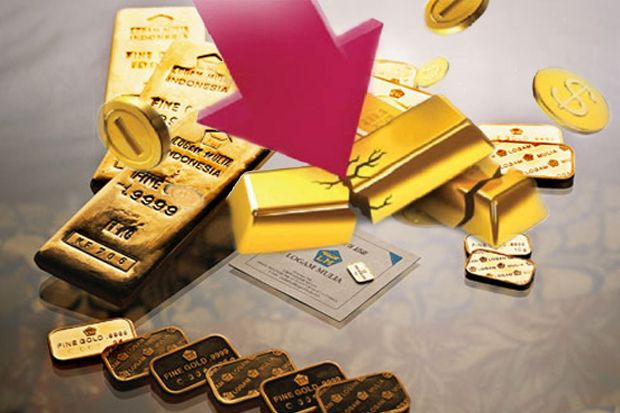 Harga Emas Antam Turun di Tengah Stabilnya Emas Dunia