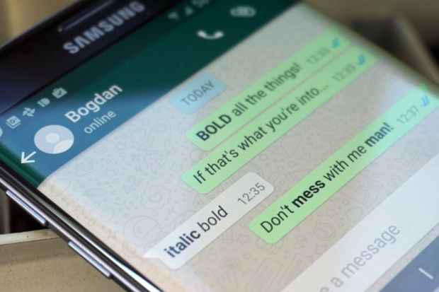 Saat Ini Aplikasi WhatsApp di Android Bisa Modifikasi Huruf