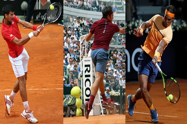 Djokovic, Federer, dan Nadal Lolos ke Babak Ketiga