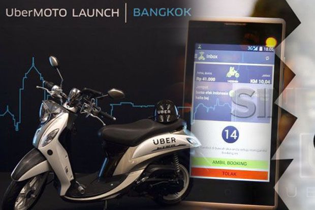 Ojek Online Uber dan Grab Dibekukan di Thailand