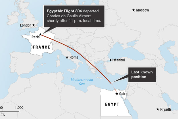 EgyptAir Bantah Serpihan MS804 Telah Ditemukan