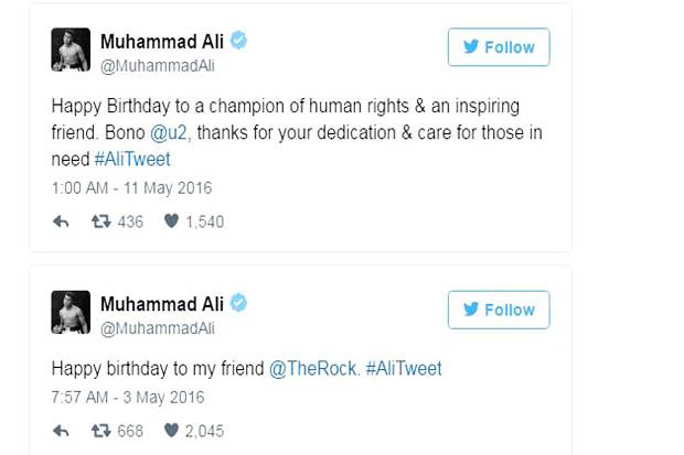 Ini Dia, Tiga Kicauan Muhammad Ali di Twitter Sebelum Tiada