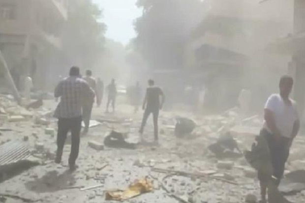Observatorium: Pesawat Rusia dan Suriah Bombardir Aleppo