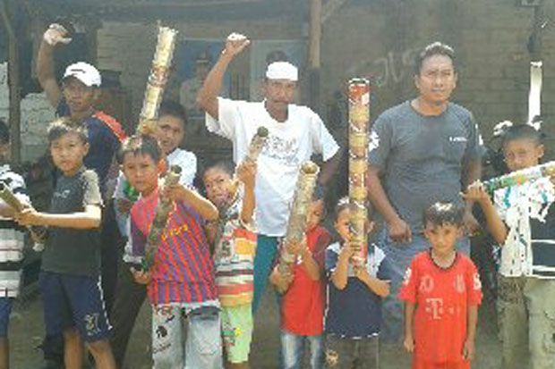 Meriam Kaleng Ramaikan Ramadhan di Lampung