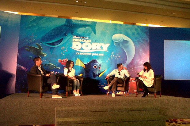 Raffi Ahmad dan Syahrini Jadi Dubber di Finding Dory versi Indonesia