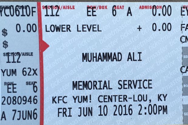 Keluarga Muhammad Ali Jengkel Tiket Diperjualbelikan