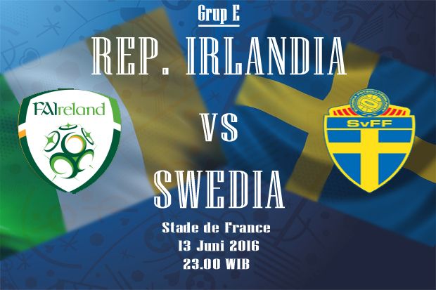 Susunan pemain Republik Irlandia vs Swedia