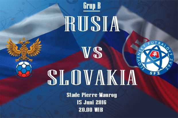 Susunan Pemain Rusia vs Slovakia