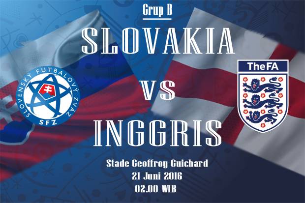 Susunan Pemain Slovakia vs Inggris