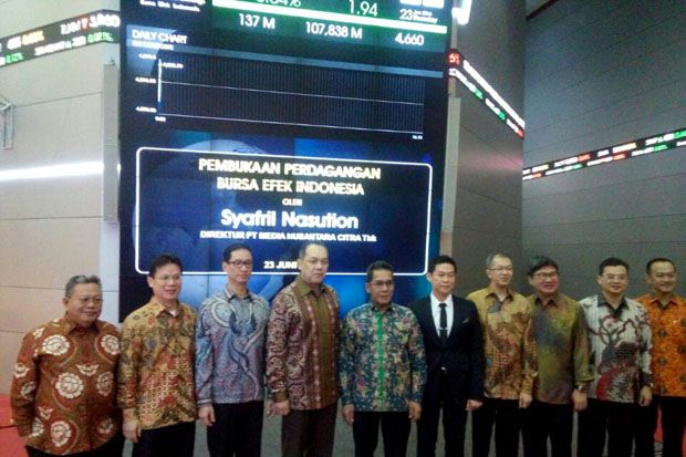 Direksi Buka Perdagangan BEI, Saham MNCN Melesat 20 Poin