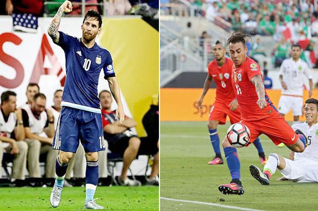 Duel Vargas vs Messi Ramaikan Final Copa America 2016
