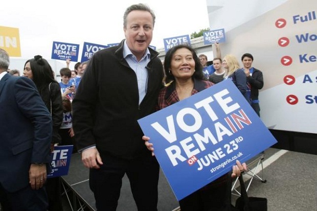 Cameron Didukung sebagai PM Inggris Apapun Hasil Referendum