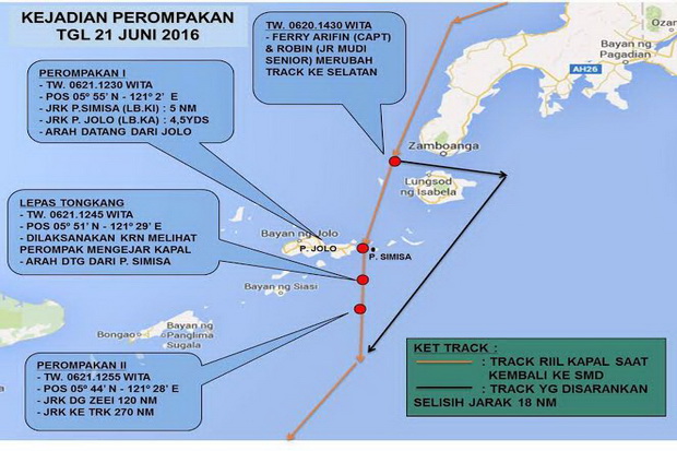 TNI AL Ungkap Kronologi Penyanderaan 7 WNI di Laut Jolo Filipina
