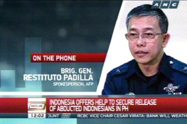 Militer Filipina Akui 7 ABK Indonesia Disandera di Sulu