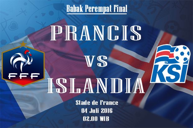 Susunan Pemain Prancis vs Islandia