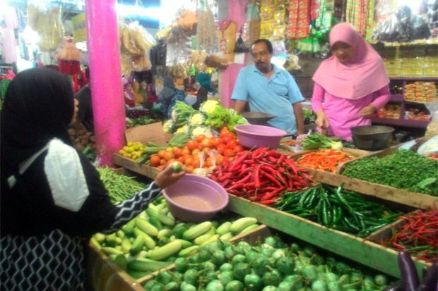 Pasca Idul Fitri, Harga Sayuran di Pasar Manis Ciamis Anjlok