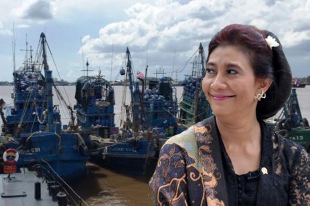 Menteri Susi Lelang Barang Sitaan Pencuri Ikan Rp21 Miliar