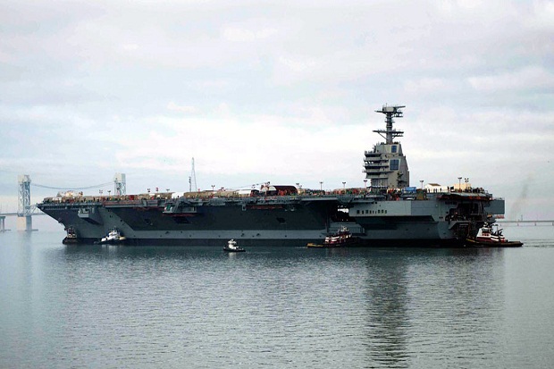 Memo Pentagon: Kapal Induk Tercanggih AS Tak Siap Perang
