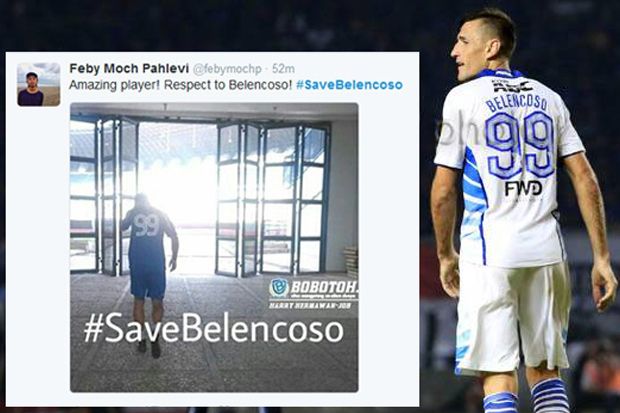Bobotoh Protes Pemecatan, #SaveBelencoso Trending Topic