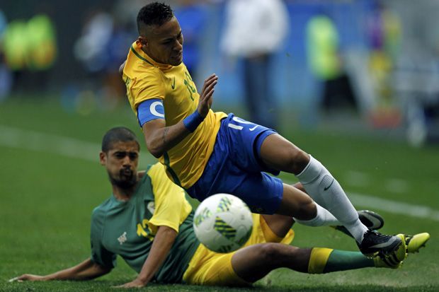 Brasil Gagal Taklukkan 10 Pemain Afrika Selatan