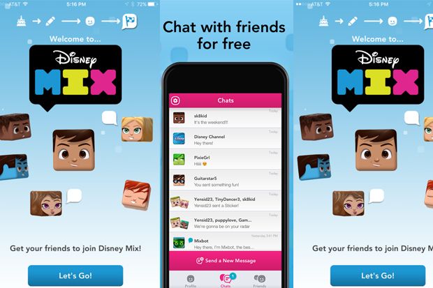 Disney Luncurkan Aplikasi Chatting Disney Mix