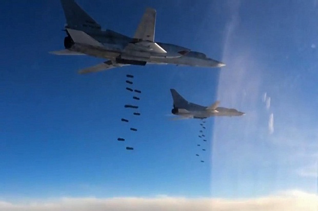 Enam Pesawat Tu-22M3 Rusia Bombardir Pos Komando ISIS