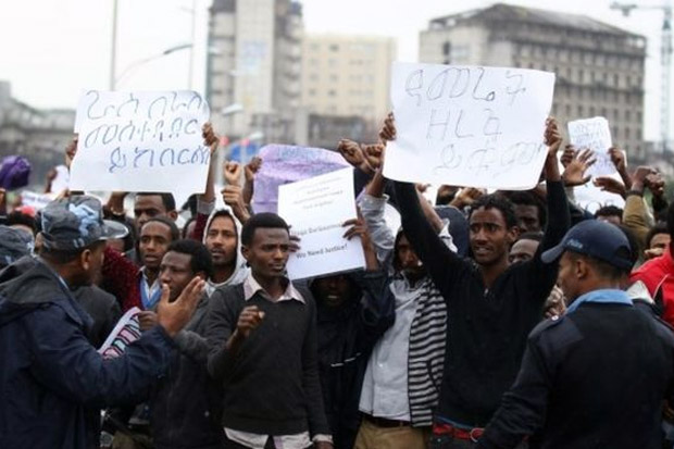 Polisi dan Demonstran Anti Pemerintah Bentrok di Ethiopia