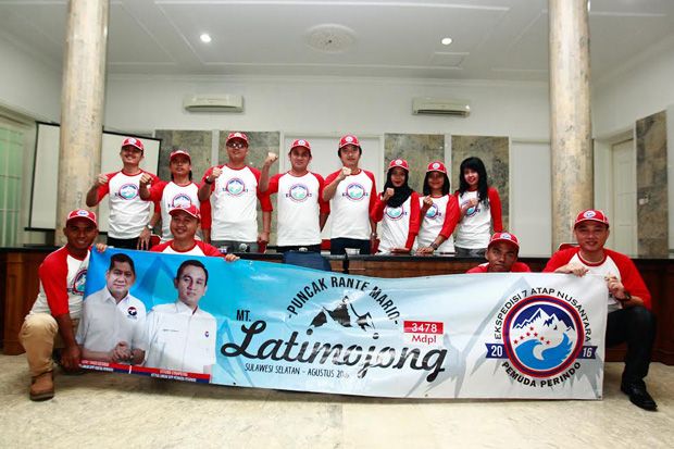 Tim Ekspedisi Pemuda Perindo Siap Taklukkan Gunung Latimojong