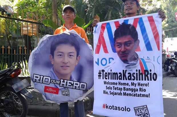 Warga Solo Gelar Spanduk Dukungan di Rumah Rio Haryanto