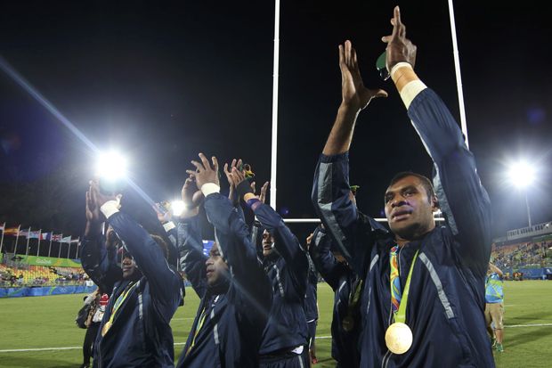 Emas Pertama di Olimpiade Bikin Aktivitas Warga Fiji Terhenti