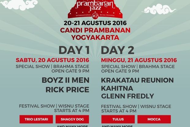 Rick Price Sensasi Baru di Prambanan Jazz 2016