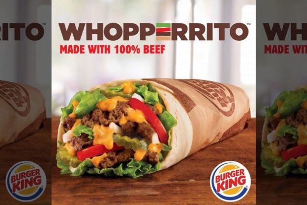 Padukan Burger dengan Burrito, Burger King Hadirkan Menu Whopperrito