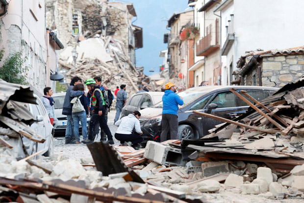 Gempa Italia Hancurkan Sejumlah Bangunan, 6 Diyakini Tewas