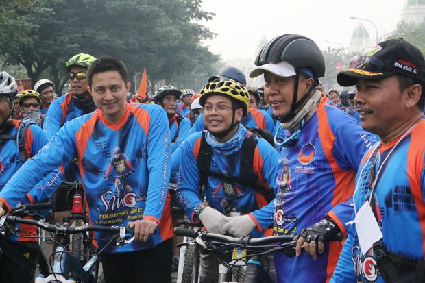 Kampanye Hidup Sehat, 2.200 Orang Gowes Sepeda dari Karawang-Purawakarta